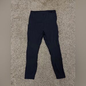 Fabletics Black Moto Style Leggings with Pockets